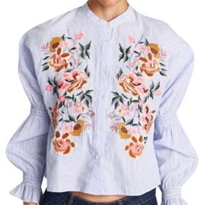FLORAL EMBROIDERY SHIRT